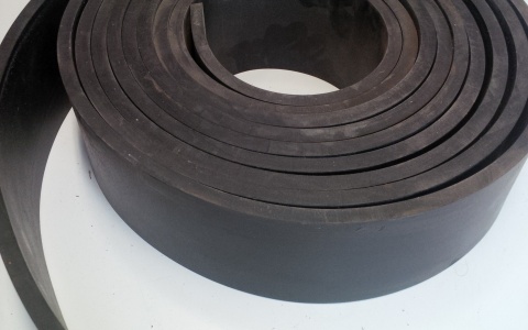 Rubber and poliurethane scraping strips